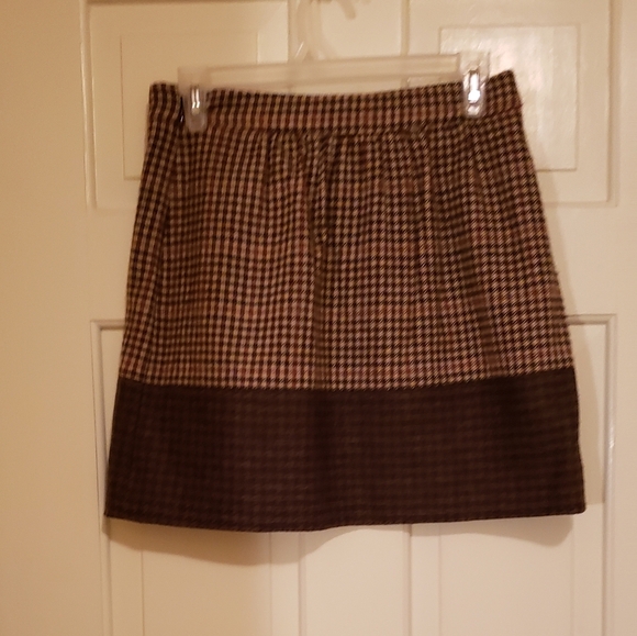 J Crew Houndstooth Check Mini Skirt size 2 - Picture 3 of 8